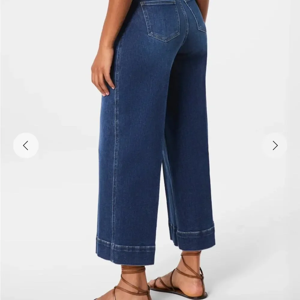 SPANX - SPANXshape™ Original EveryWear Cropped Wide Leg Jeans - Med - 8 - 10 NWT - Picture 4 of 8